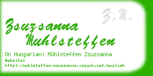 zsuzsanna muhlsteffen business card