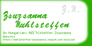 zsuzsanna muhlsteffen business card